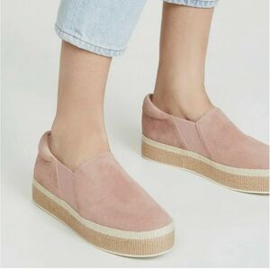 Vince Pink Suede Espadrille 8M / EUR 38